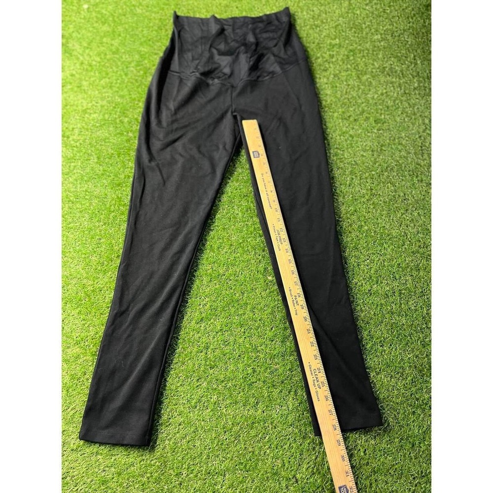 Liz Lange Maternity Black High-Waisted Leggings‎ with Wide Waistband